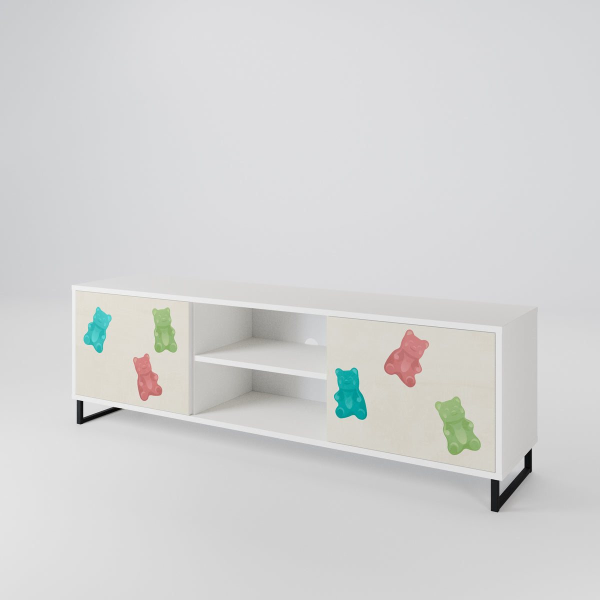 GUMMY BEARS Mueble de TV de 2 Puertas