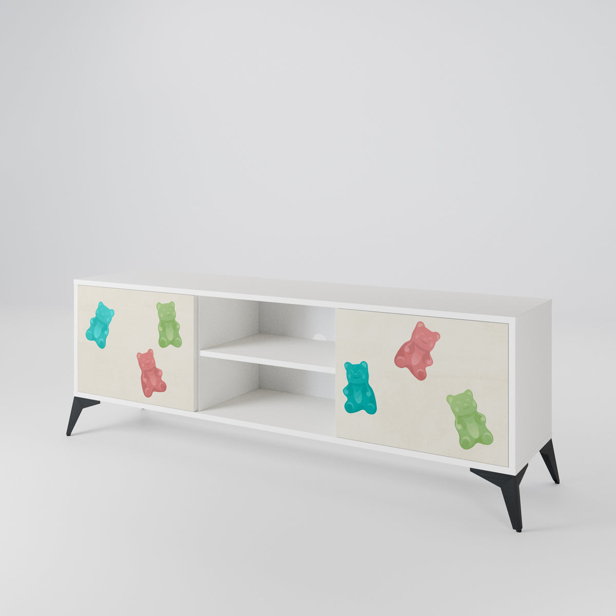 GUMMY BEARS Mueble de TV de 2 Puertas