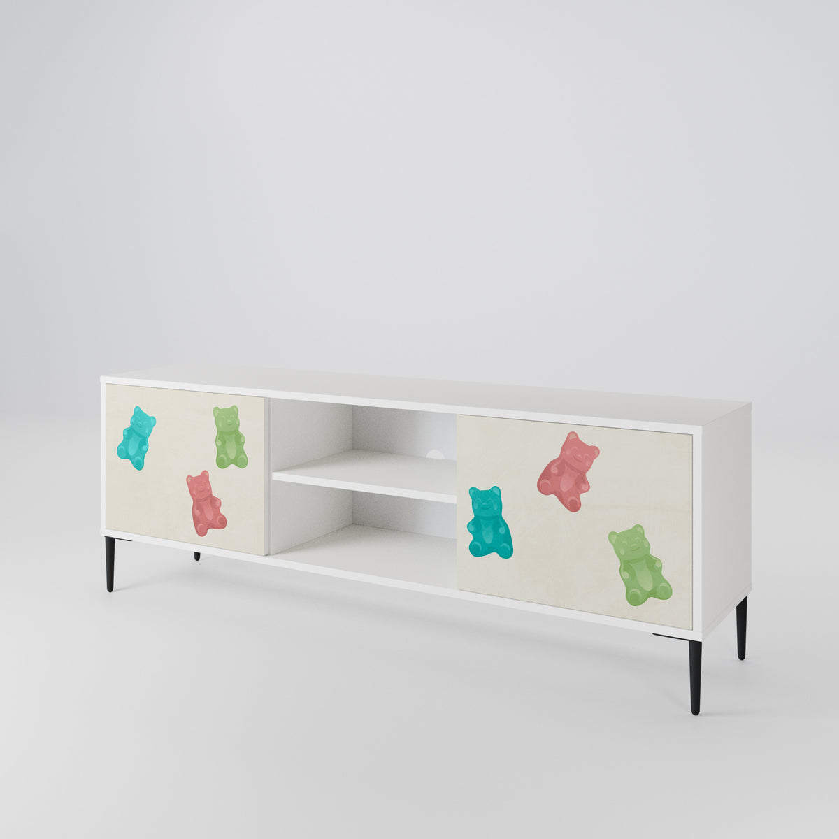 GUMMY BEARS Mueble de TV de 2 Puertas