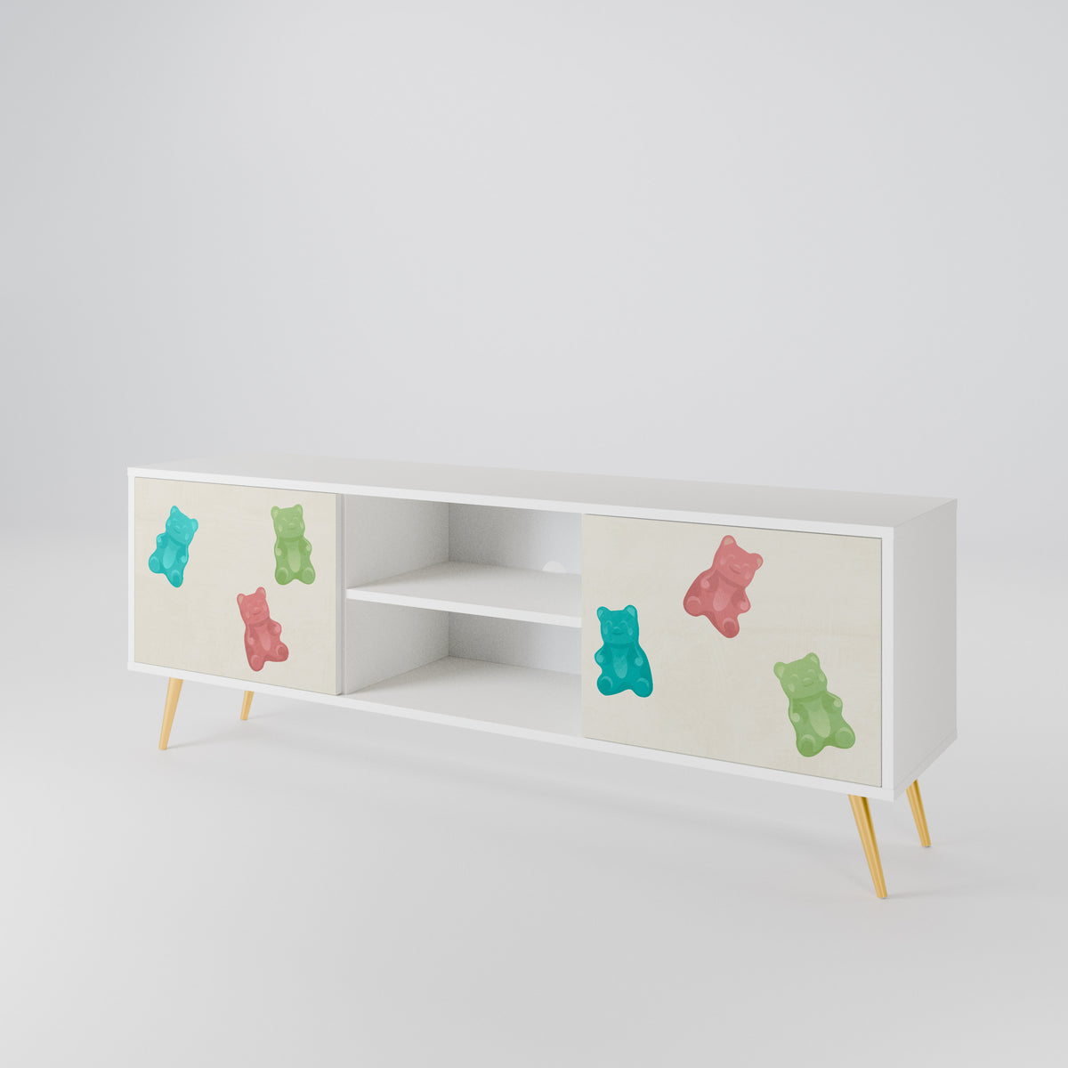 GUMMY BEARS Mueble de TV de 2 Puertas
