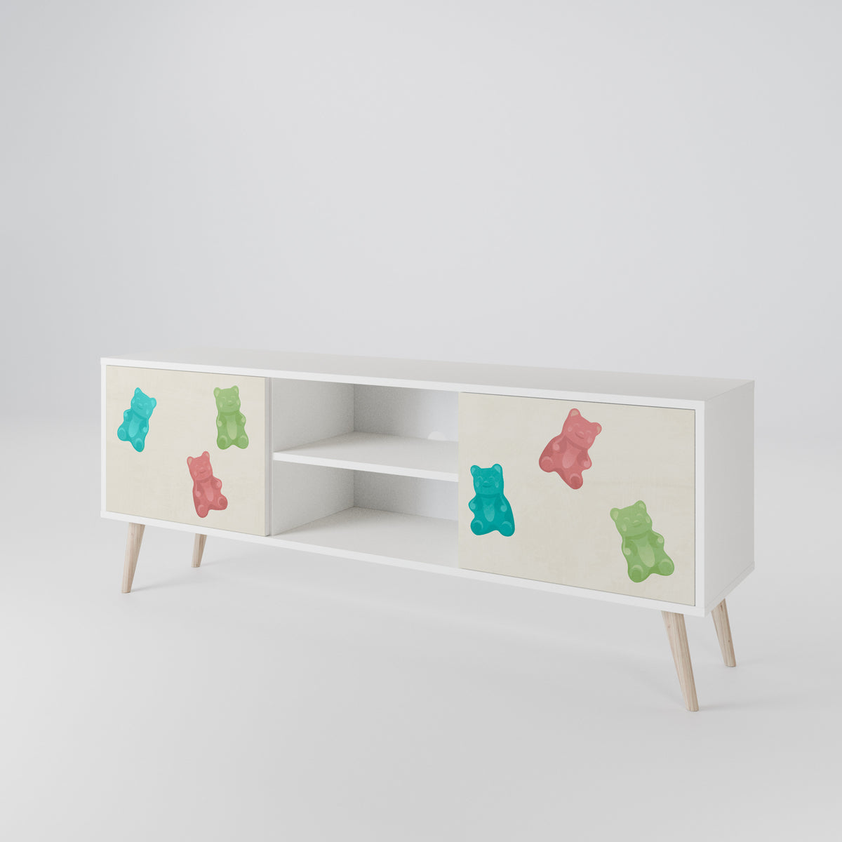 GUMMY BEARS Mueble de TV de 2 Puertas
