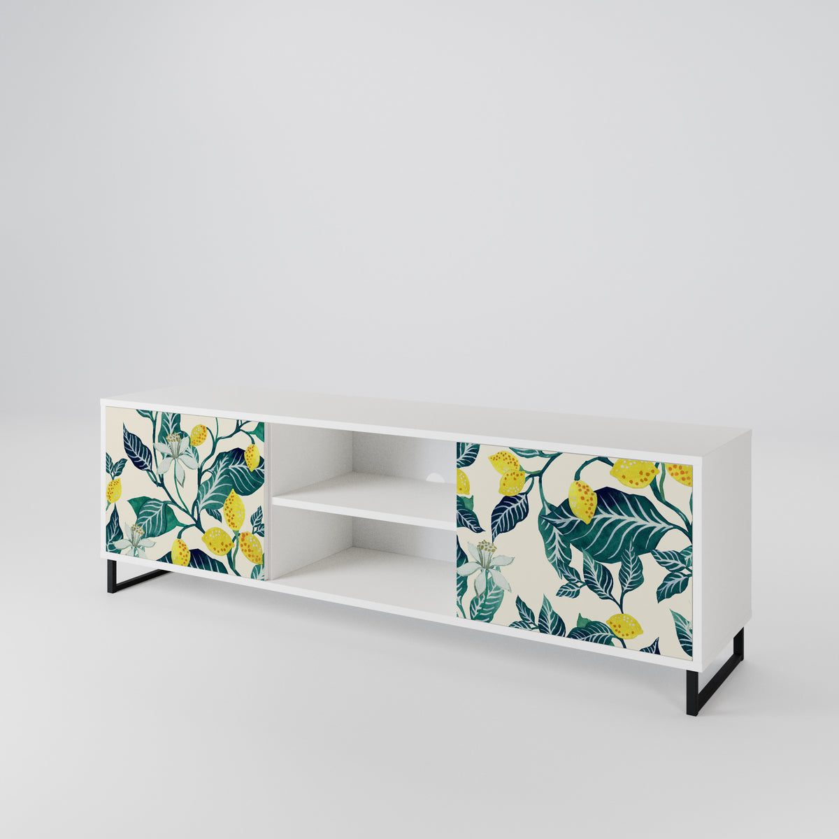 LEMON TREE Mueble de TV de 2 Puertas