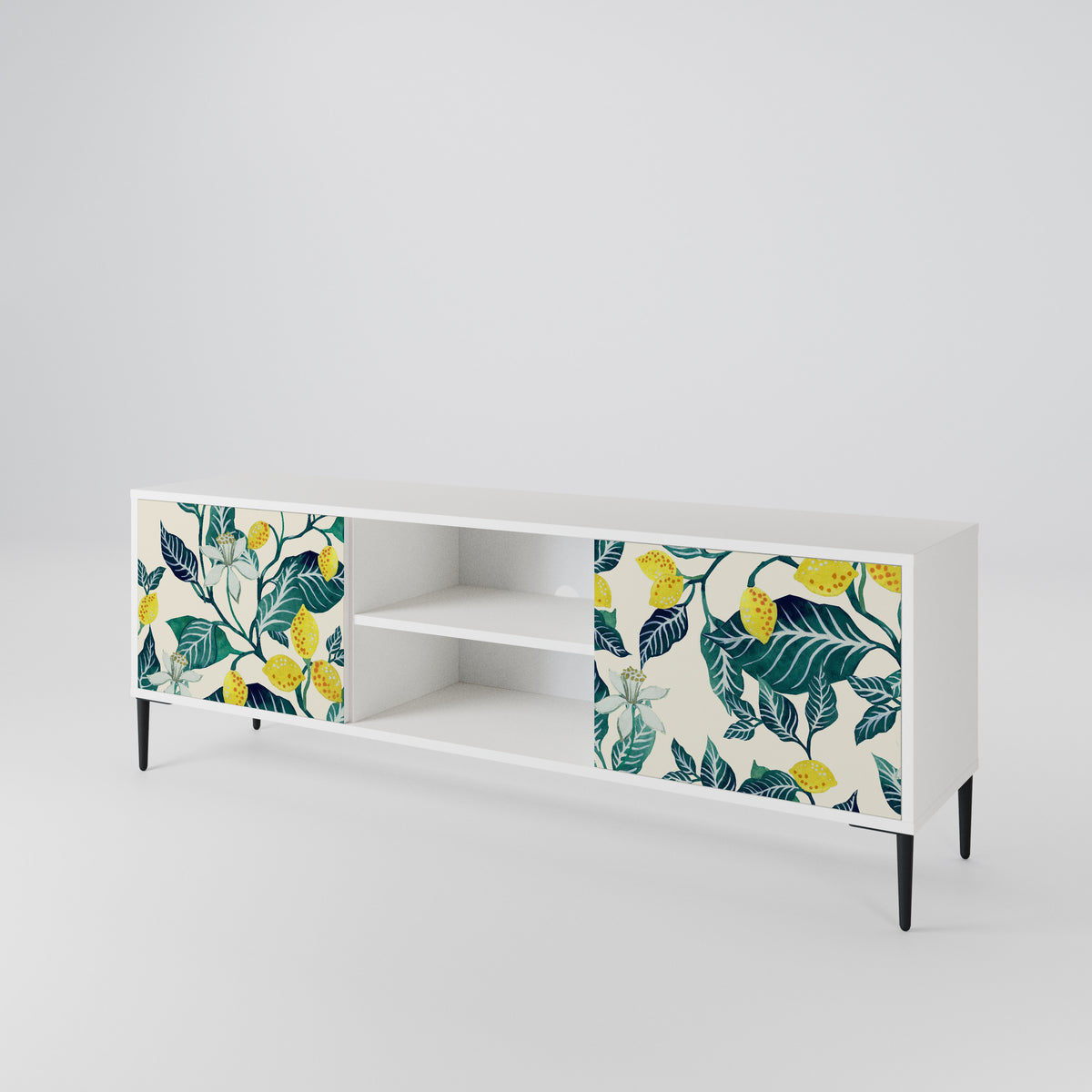 LEMON TREE Mueble de TV de 2 Puertas