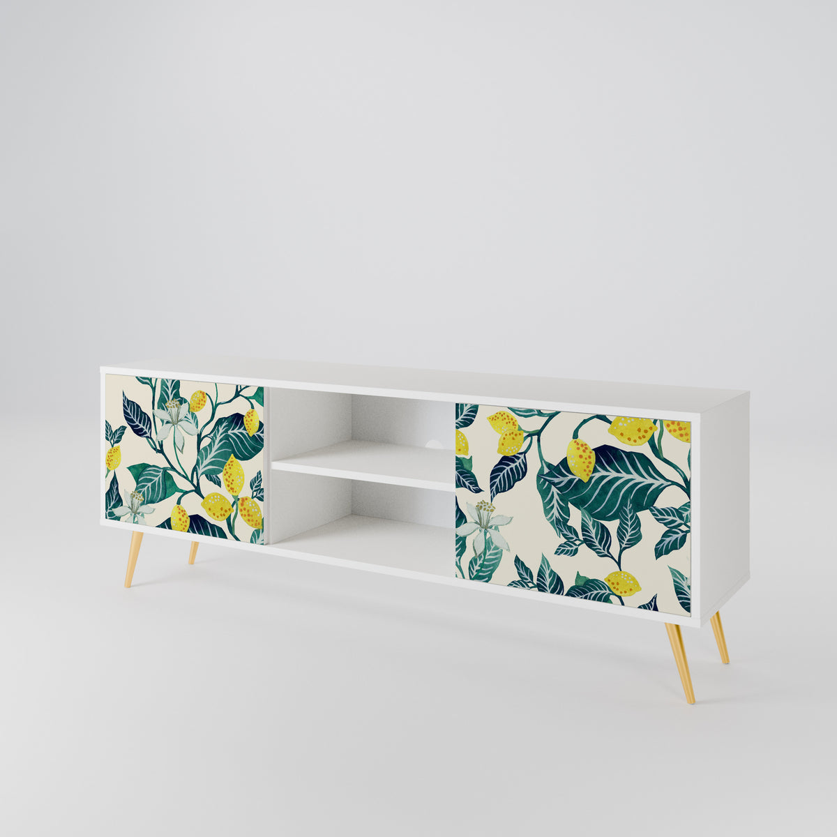 LEMON TREE Mueble de TV de 2 Puertas