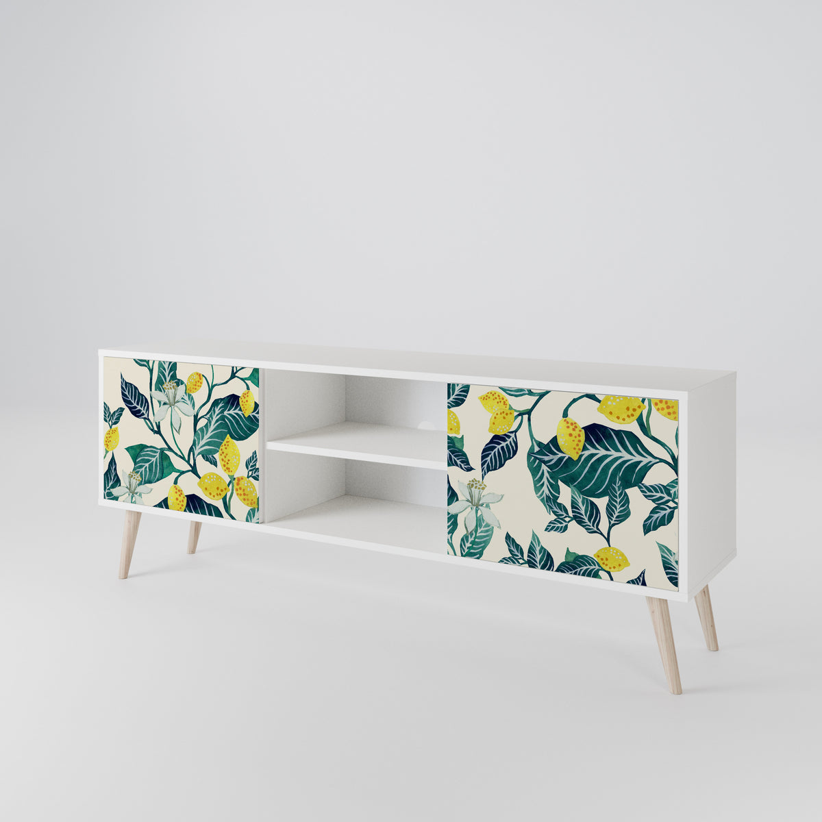 LEMON TREE Mueble de TV de 2 Puertas