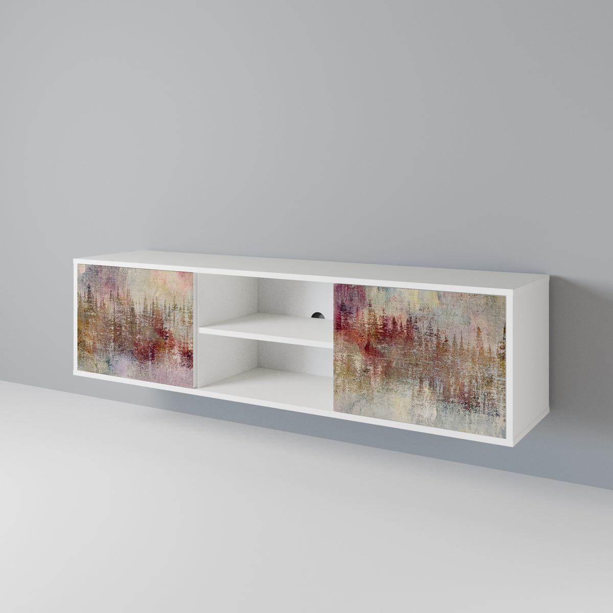 VEILED SUMMIT Mueble de TV de 2 Puertas
