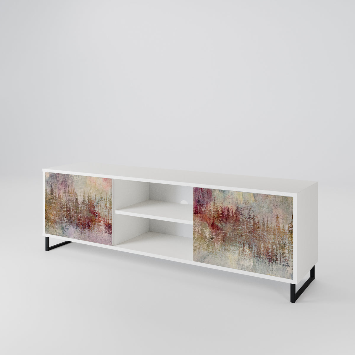 VEILED SUMMIT Mueble de TV de 2 Puertas