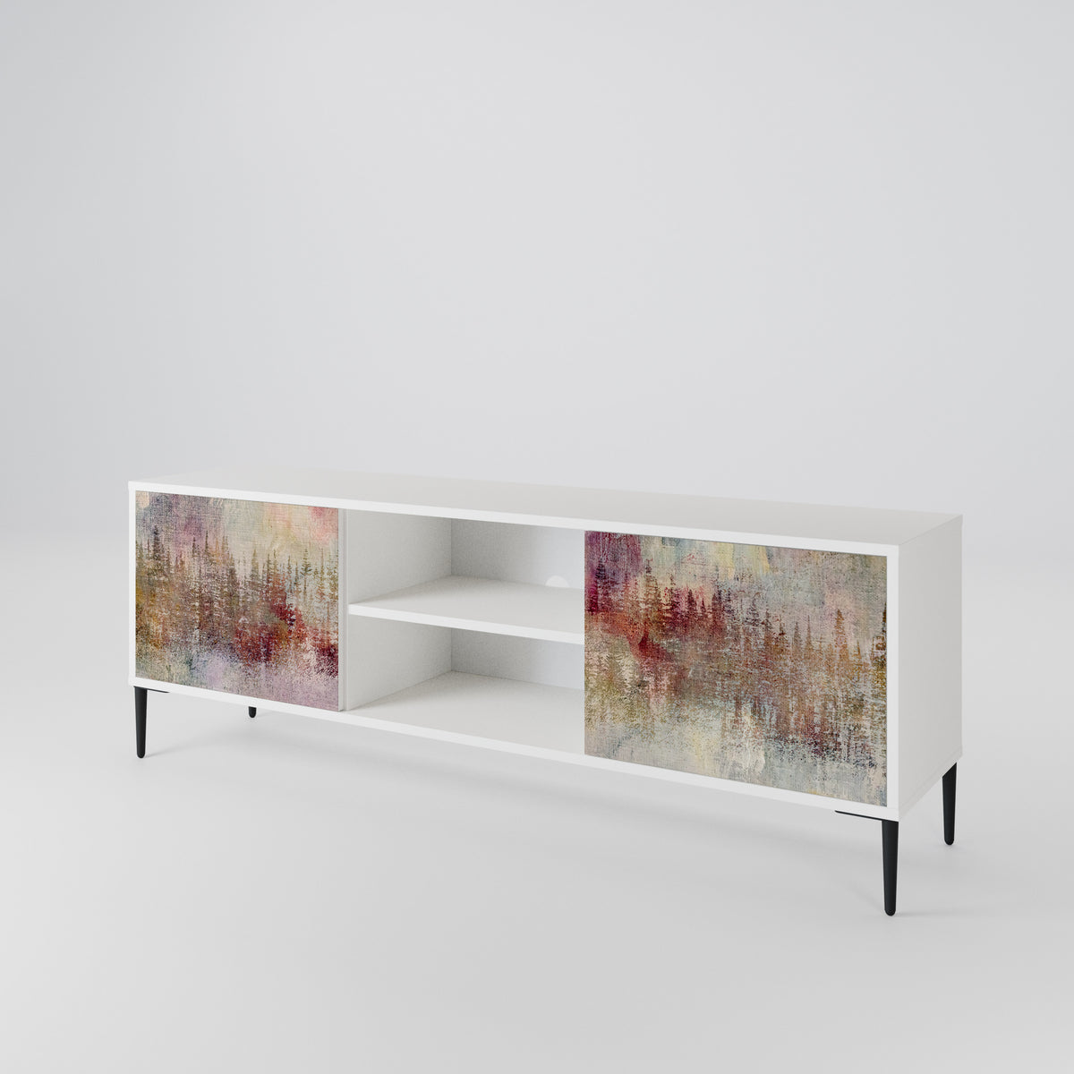 VEILED SUMMIT Mueble de TV de 2 Puertas