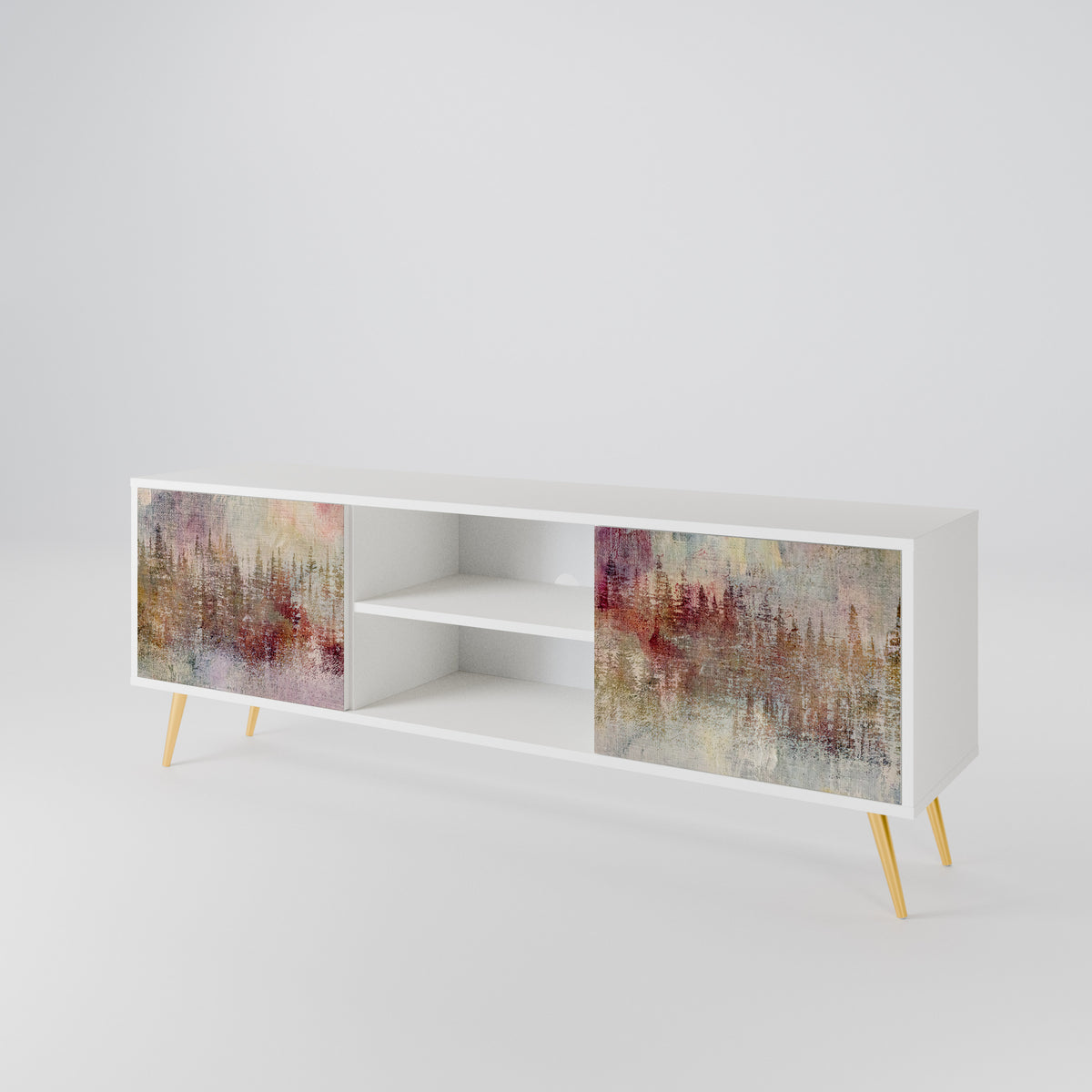 VEILED SUMMIT Mueble de TV de 2 Puertas