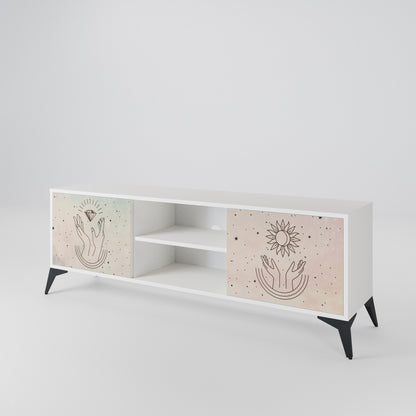 DELICATE BEAUTY Mueble de TV de 2 Puertas