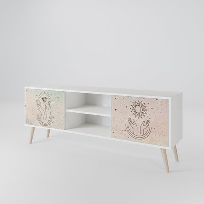 DELICATE BEAUTY Mueble de TV de 2 Puertas