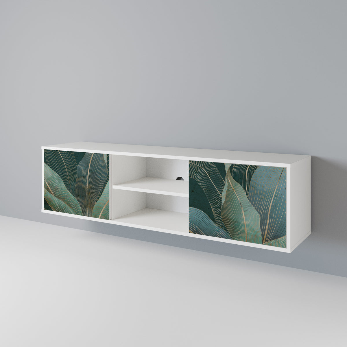 ROYAL GREEN Mueble de TV de 2 Puertas
