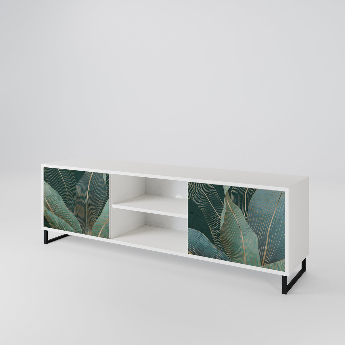 ROYAL GREEN Mueble de TV de 2 Puertas