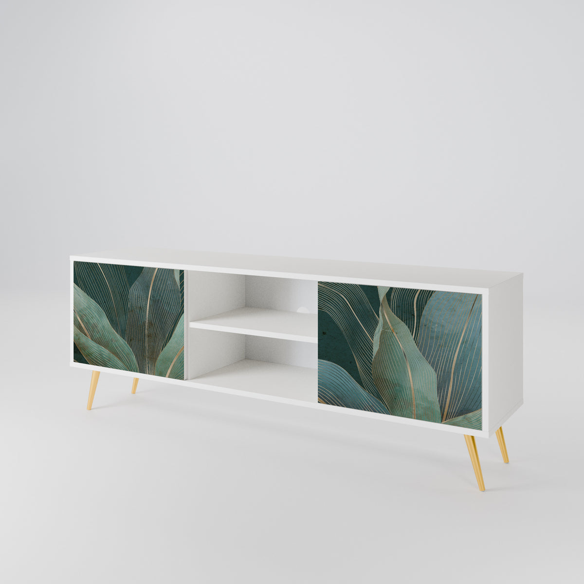 ROYAL GREEN Mueble de TV de 2 Puertas