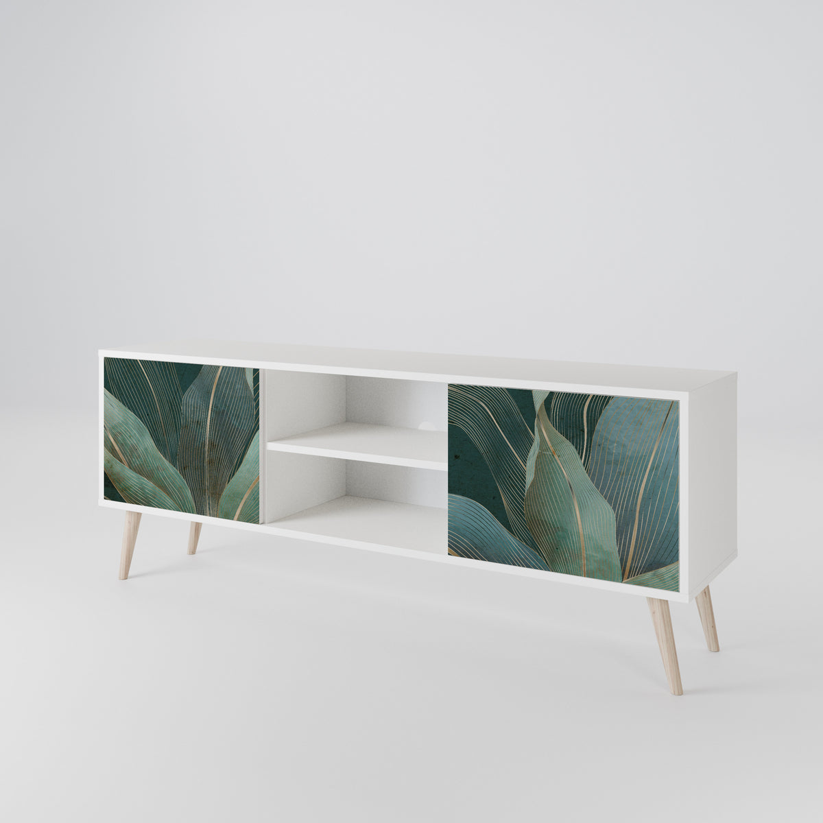 ROYAL GREEN Mueble de TV de 2 Puertas