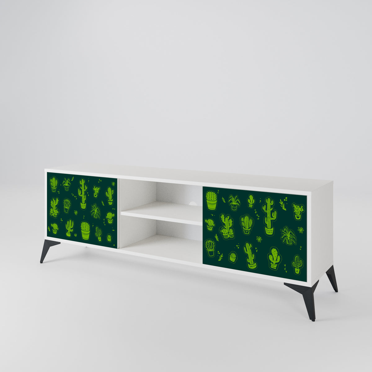 DESERT GREEN Mueble de TV de 2 Puertas