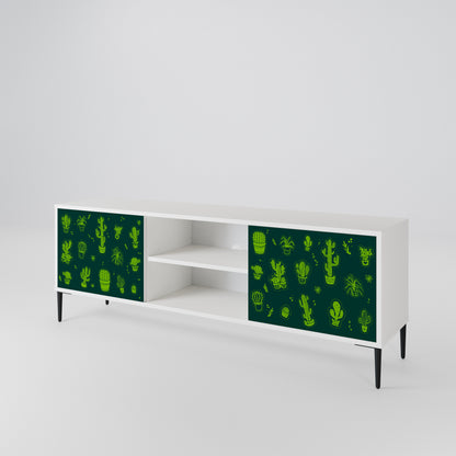 DESERT GREEN Mueble de TV de 2 Puertas