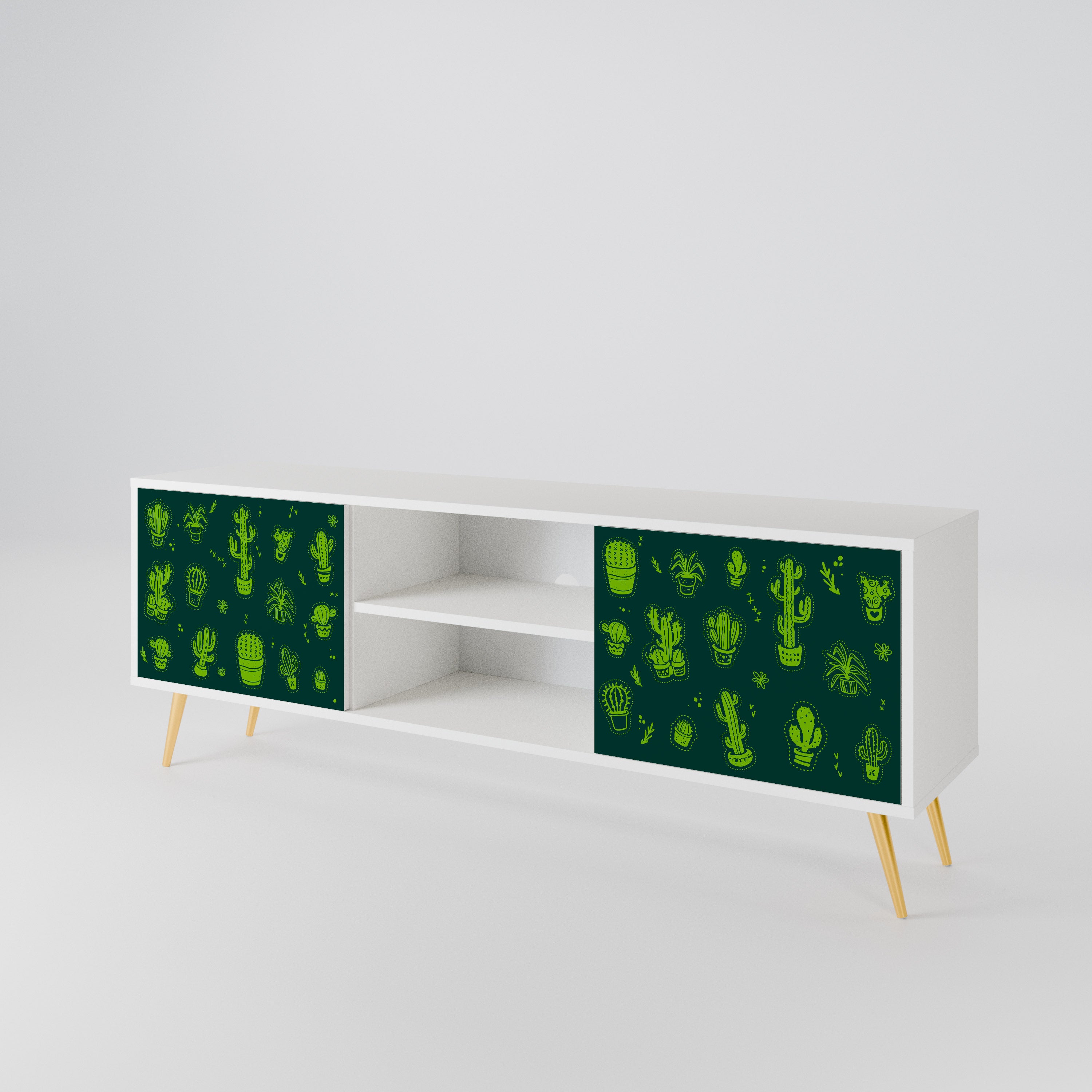 DESERT GREEN 2-Door TV Cabinet