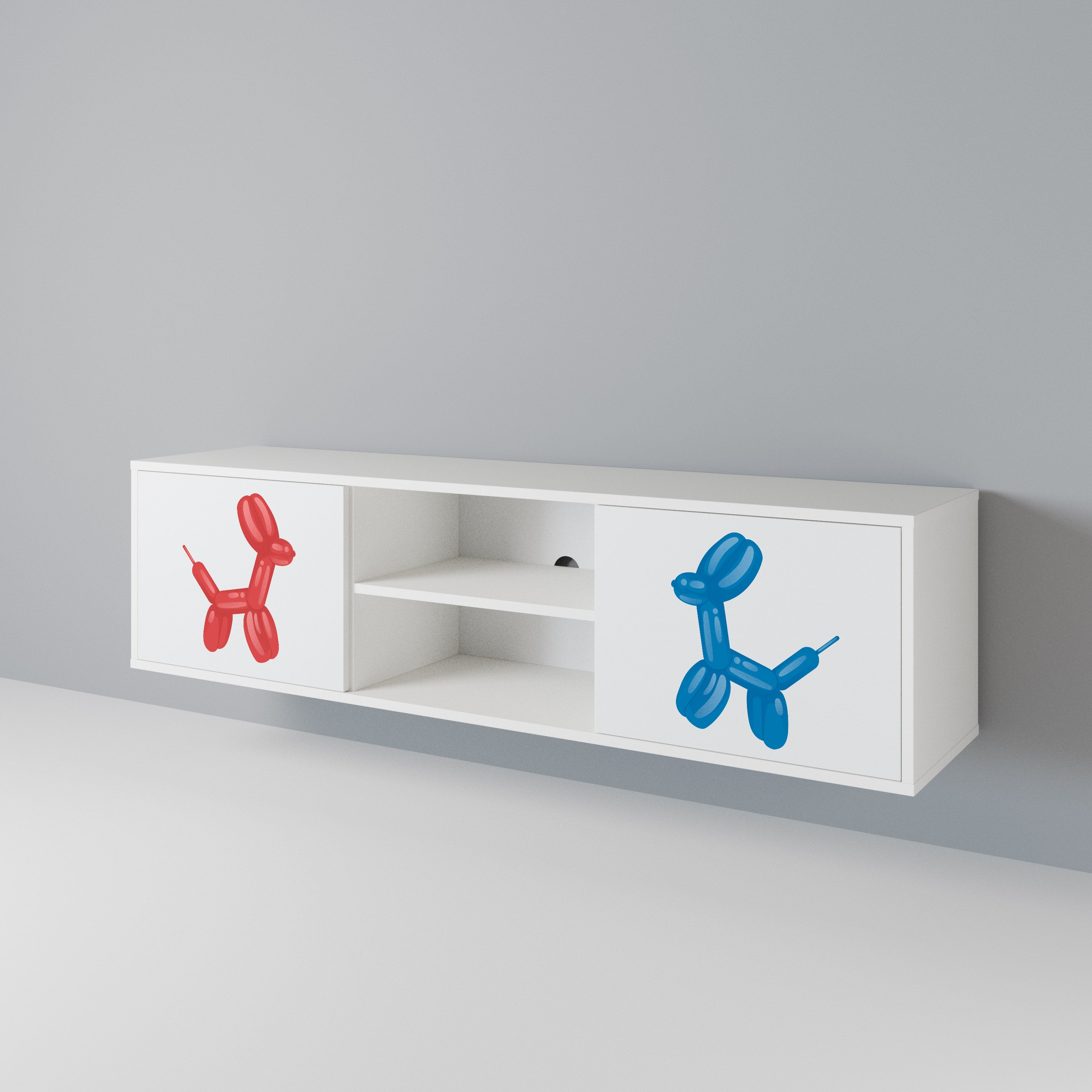 CHILDHOOD MEMORY 2-Door TV Cabinet