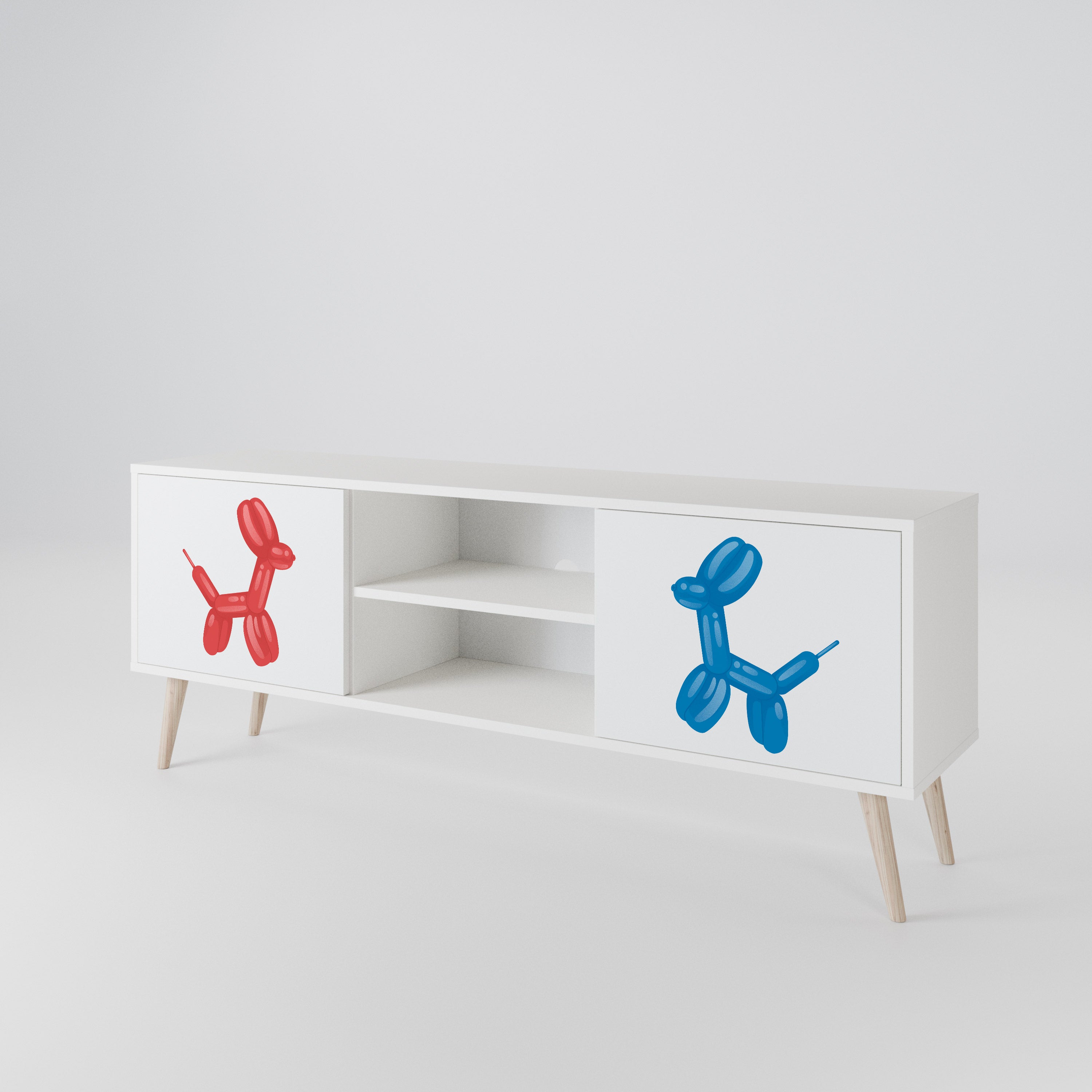 CHILDHOOD MEMORY 2-Door TV Cabinet