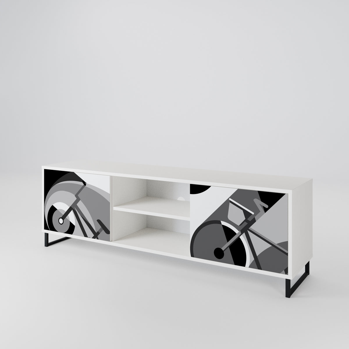 BIKE ENERGY Mueble de TV de 2 Puertas