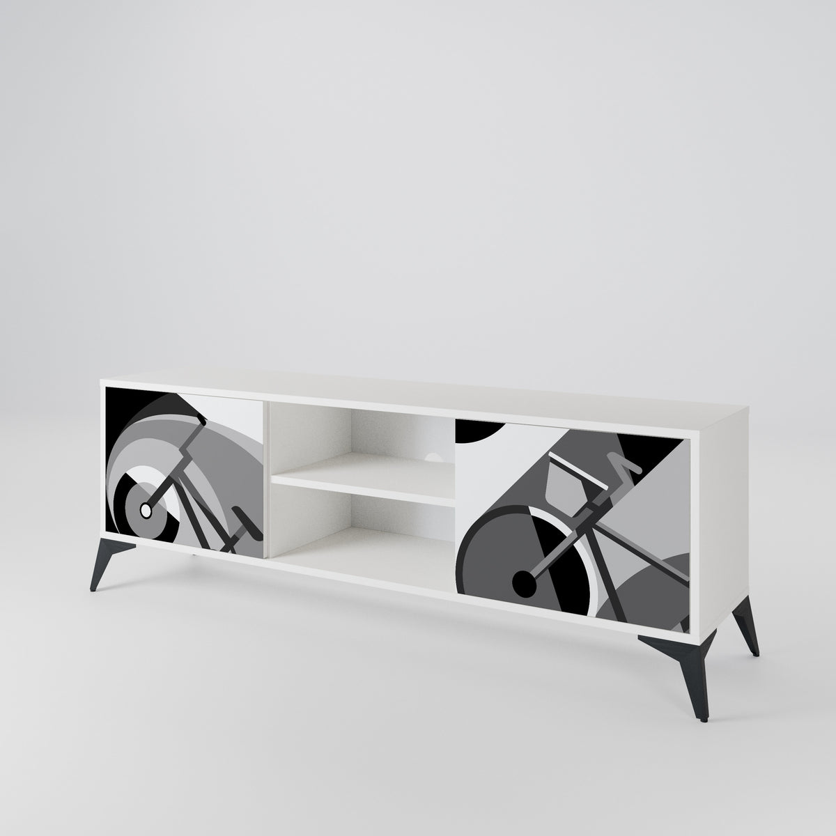 BIKE ENERGY Mueble de TV de 2 Puertas