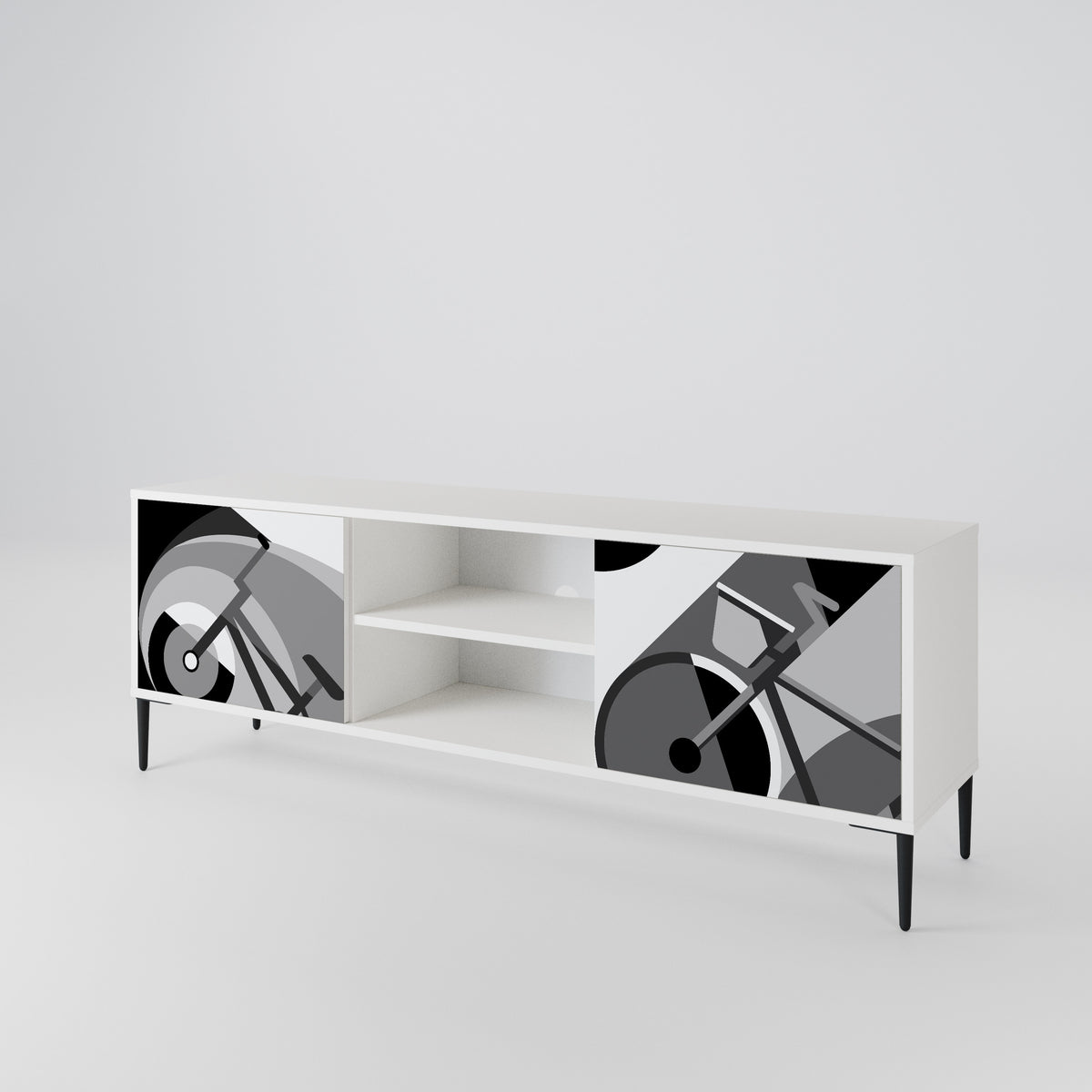 BIKE ENERGY Mueble de TV de 2 Puertas