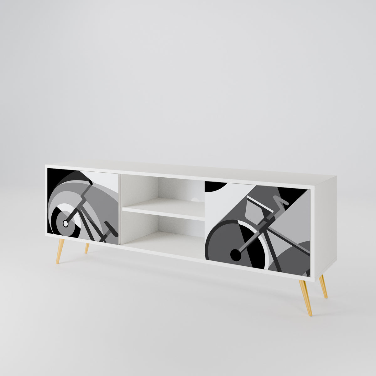 BIKE ENERGY Mueble de TV de 2 Puertas