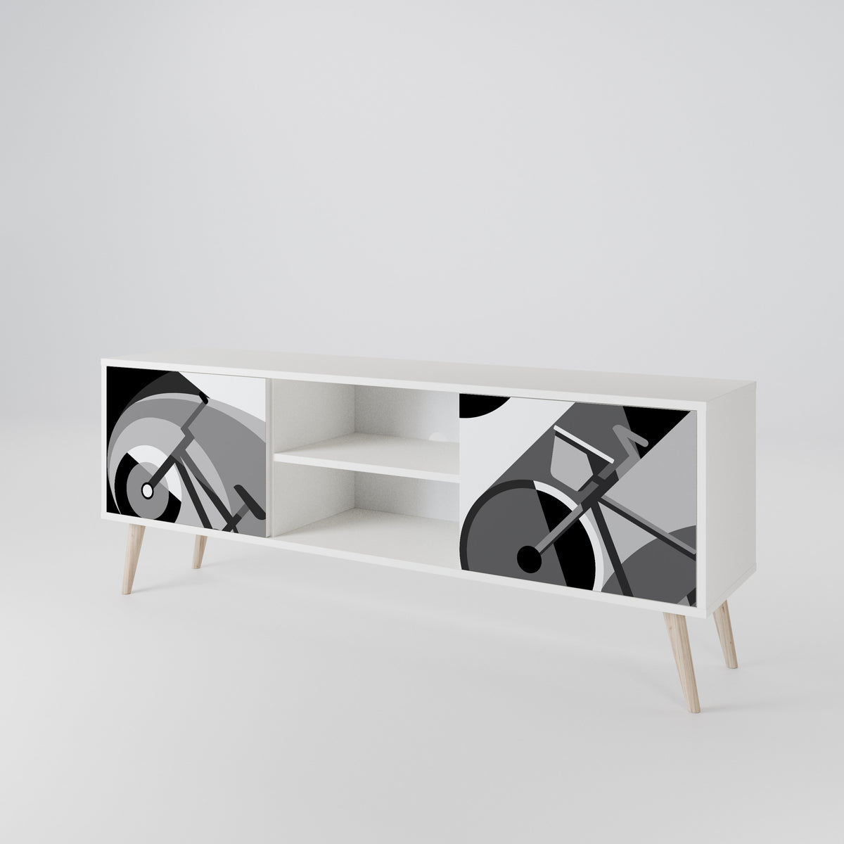 BIKE ENERGY Mueble de TV de 2 Puertas