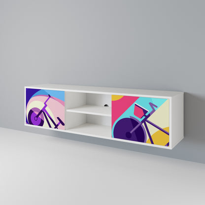 BIKE DREAMS Mueble de TV de 2 Puertas