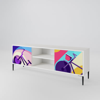 BIKE DREAMS Mueble de TV de 2 Puertas