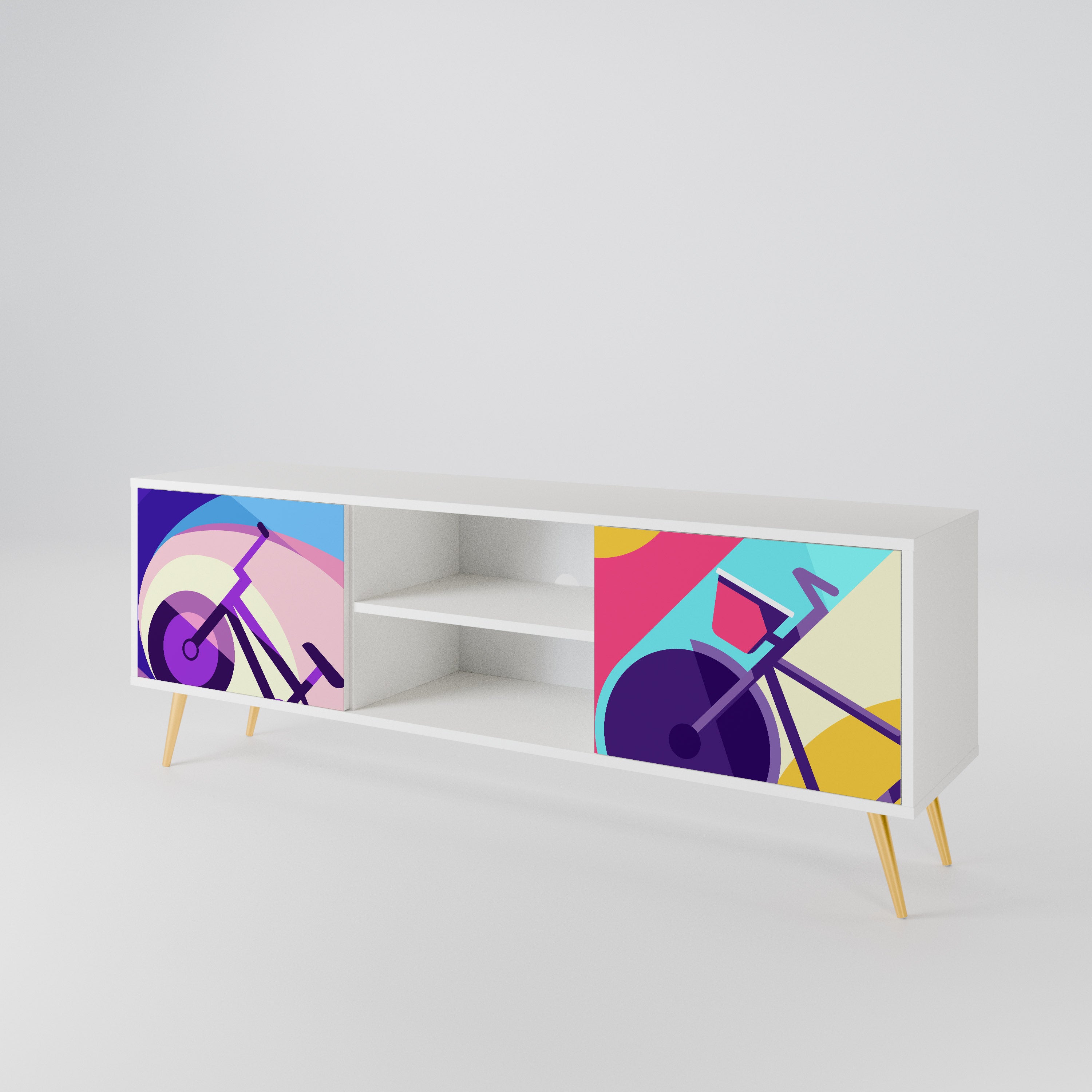 BIKE DREAMS 2-Door TV Cabinet