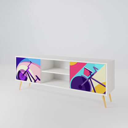 BIKE DREAMS Mueble de TV de 2 Puertas