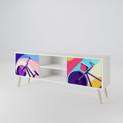 BIKE DREAMS Mueble de TV de 2 Puertas