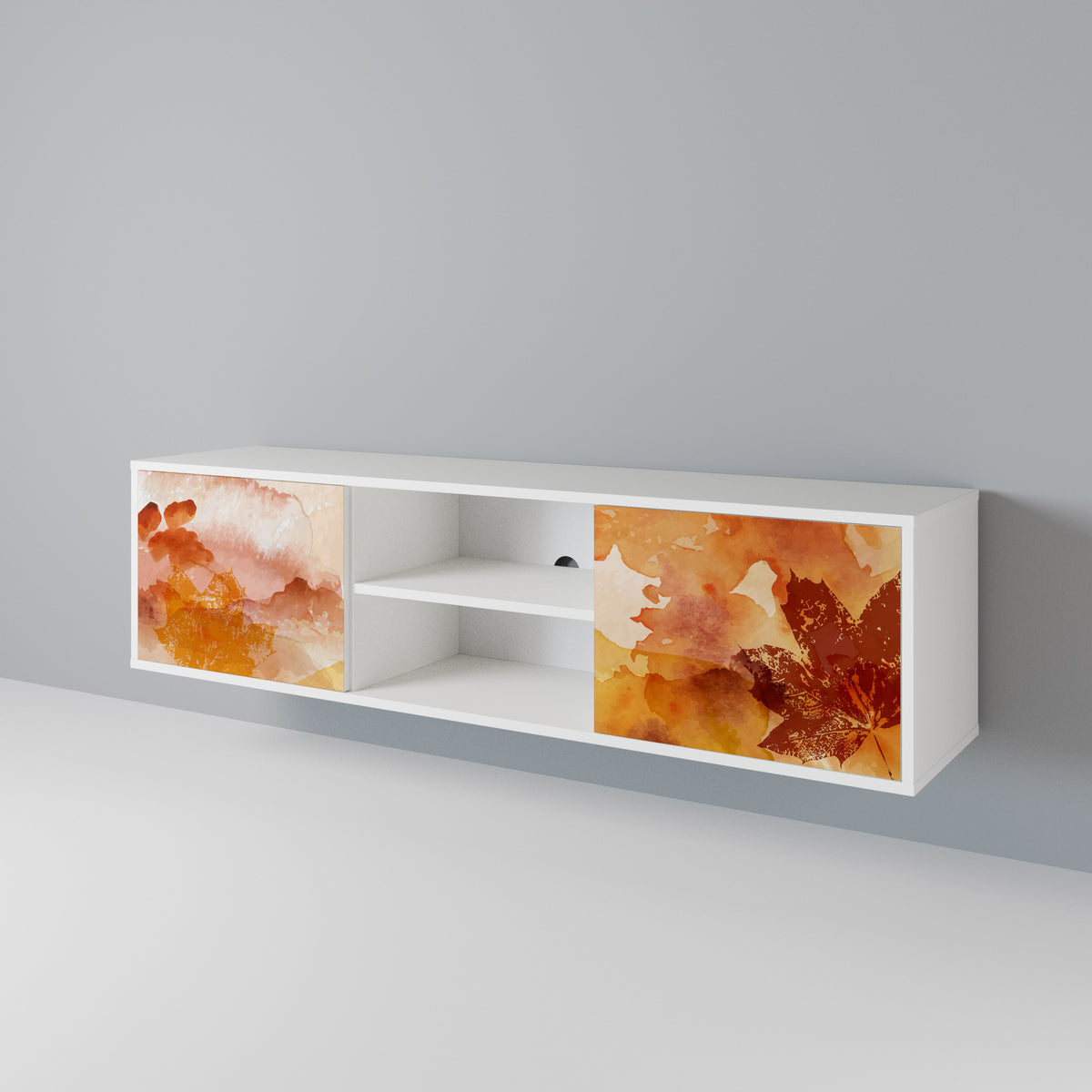 TRACES OF AUTUMN Mueble de TV de 2 Puertas