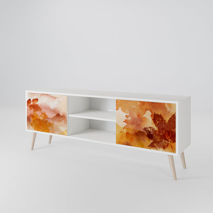 TRACES OF AUTUMN Mueble de TV de 2 Puertas