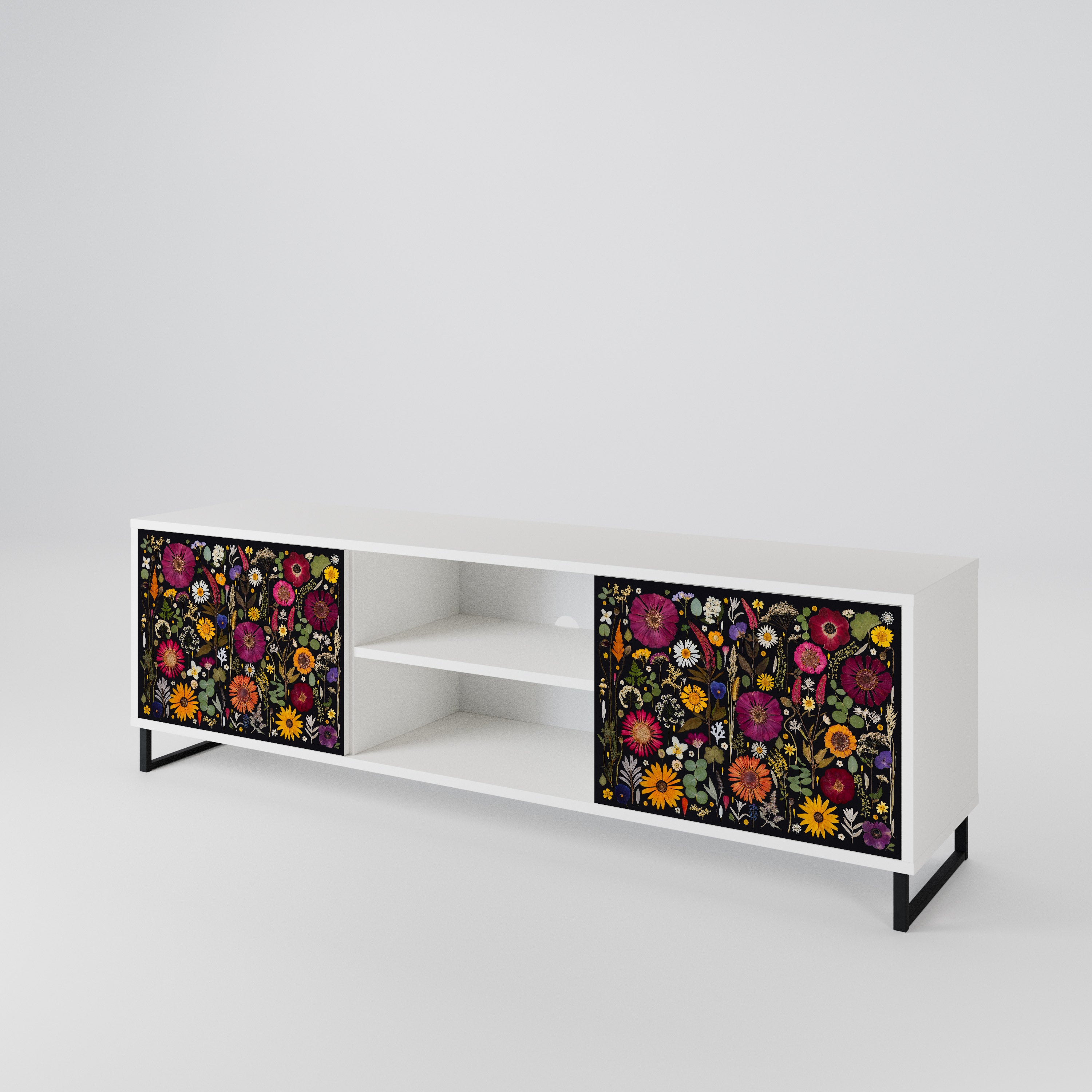 MIDNIGHT GARDEN Mueble de TV de 2 Puertas