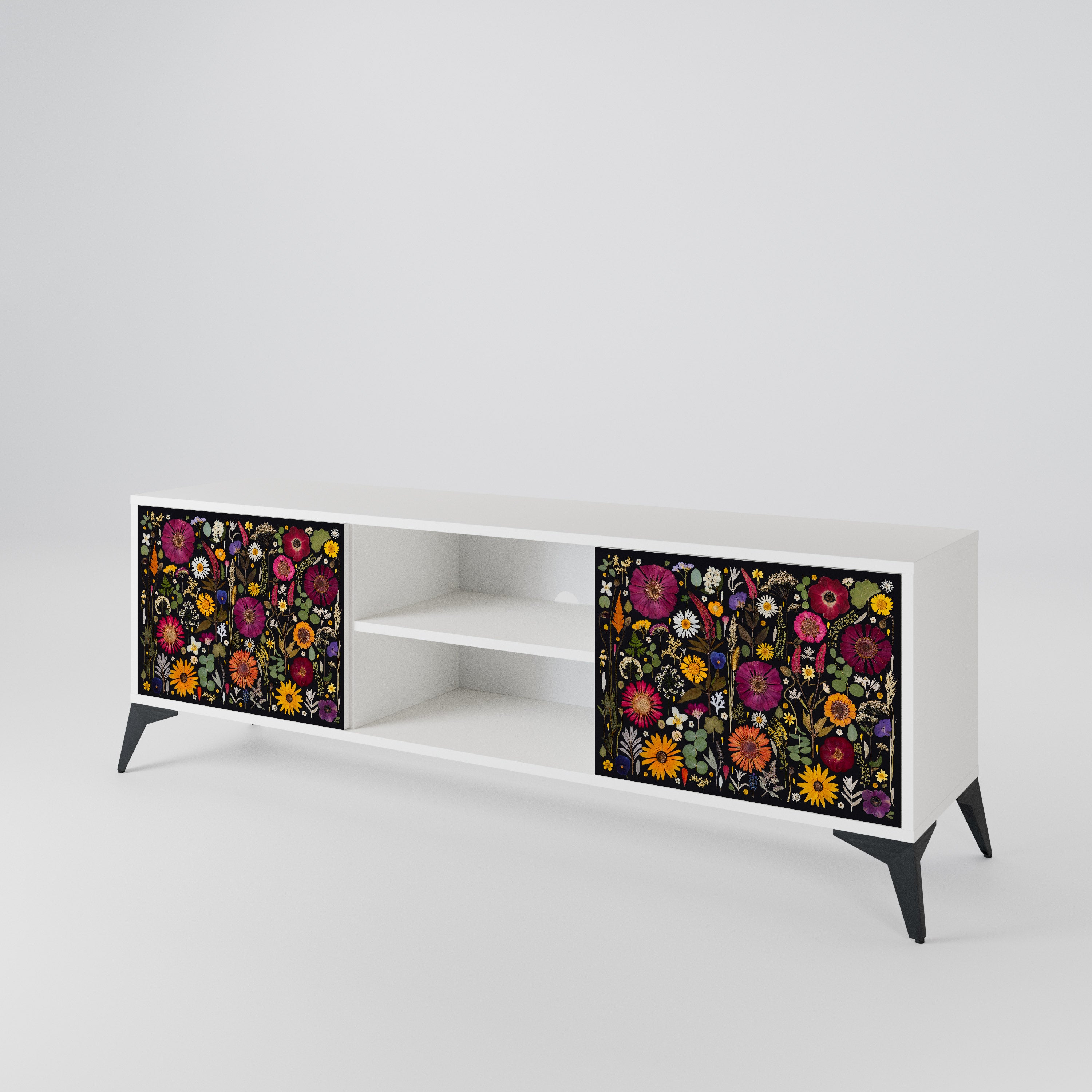 MIDNIGHT GARDEN Mueble de TV de 2 Puertas