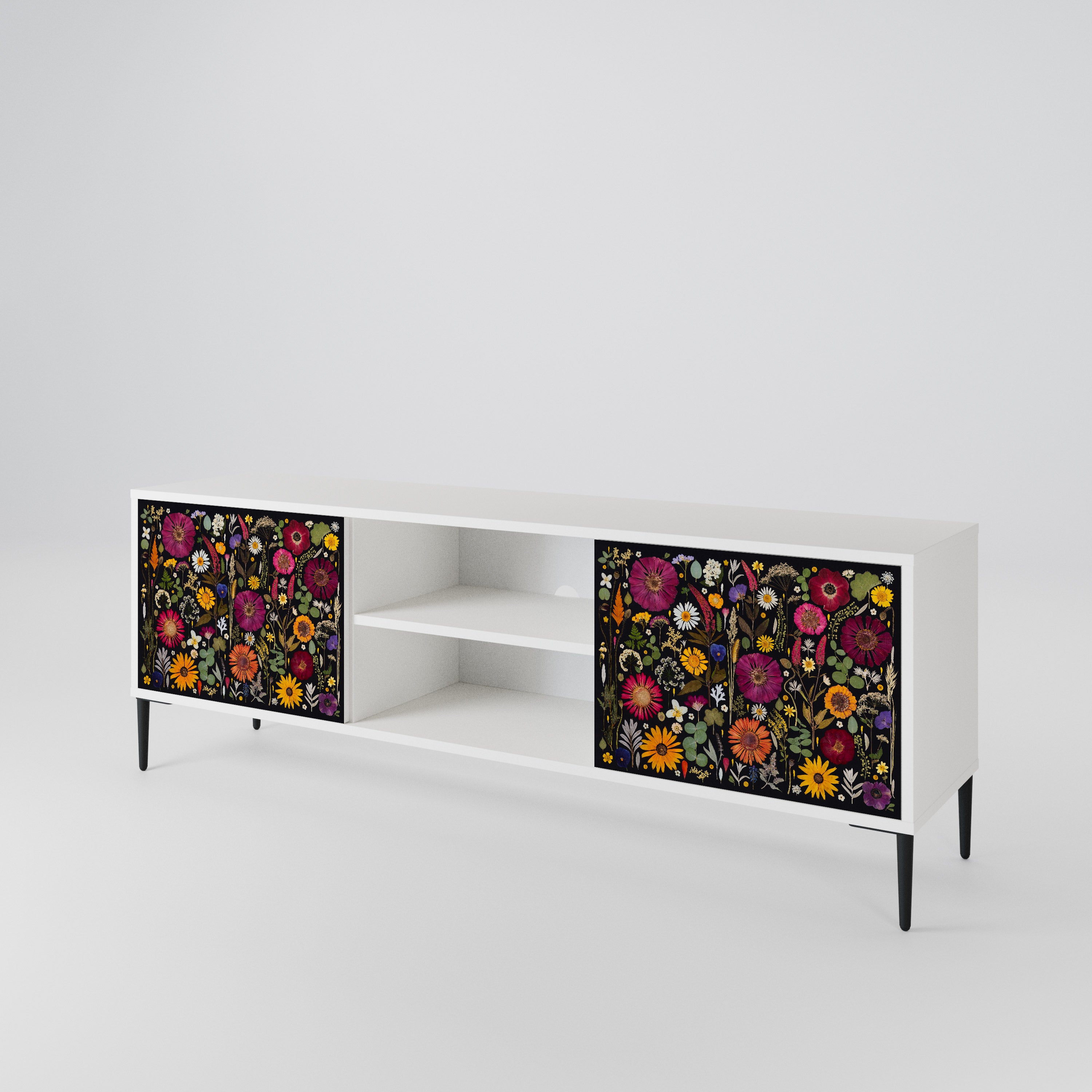 MIDNIGHT GARDEN Mueble de TV de 2 Puertas