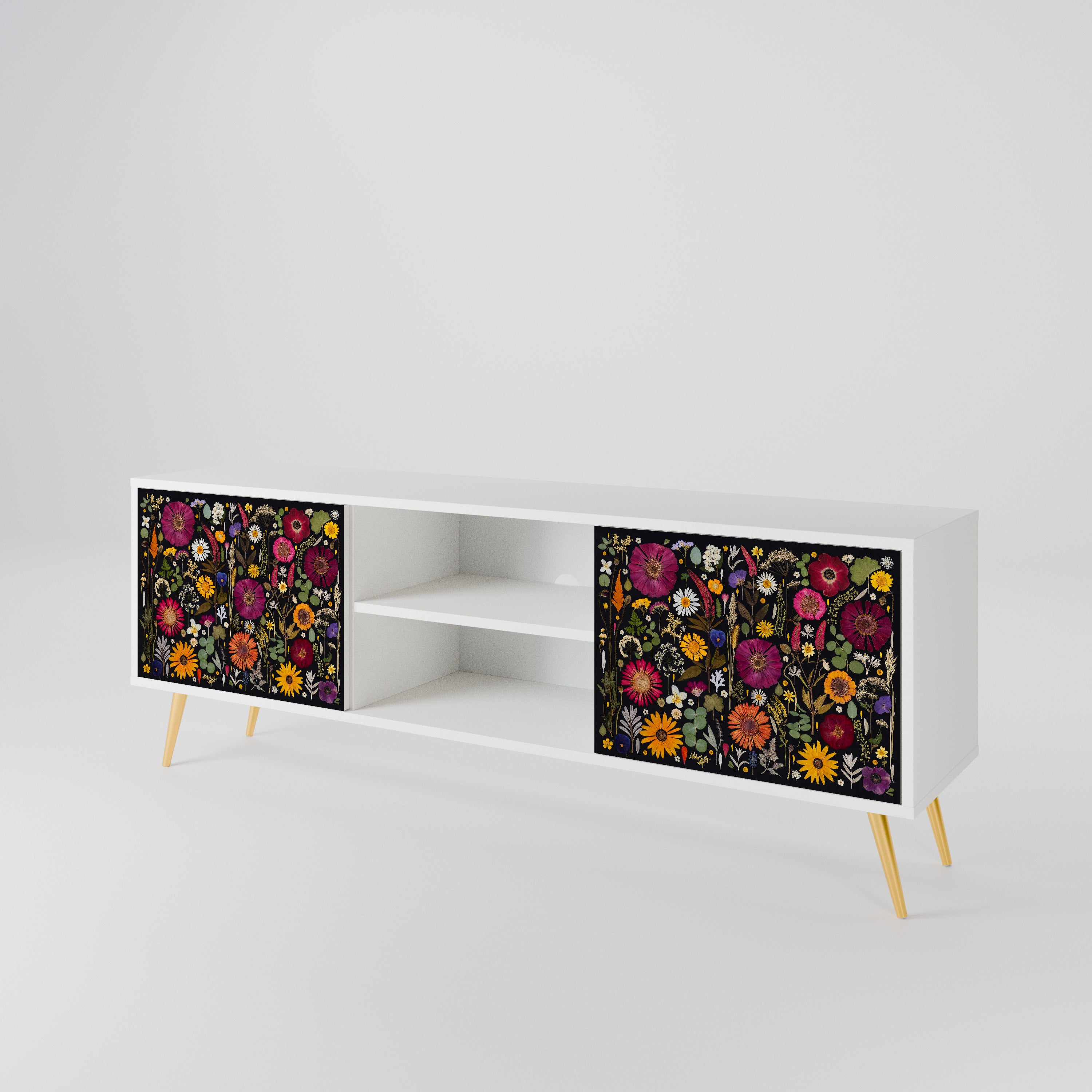 MIDNIGHT GARDEN Mueble de TV de 2 Puertas
