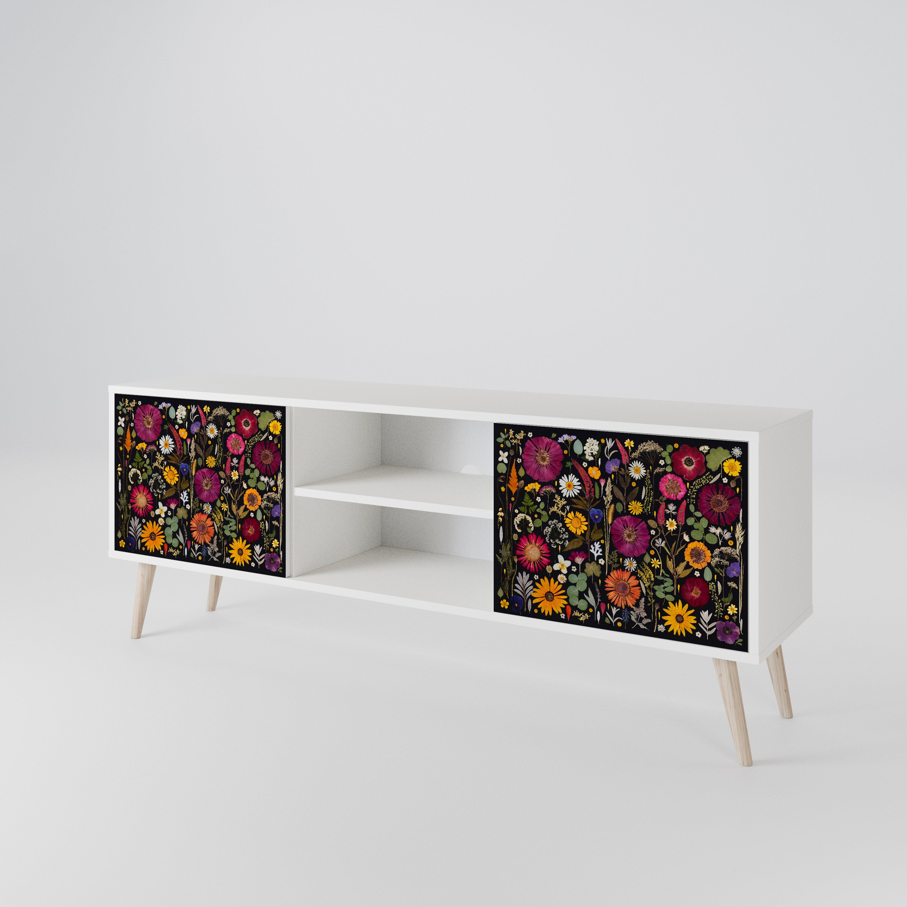 MIDNIGHT GARDEN Mueble de TV de 2 Puertas
