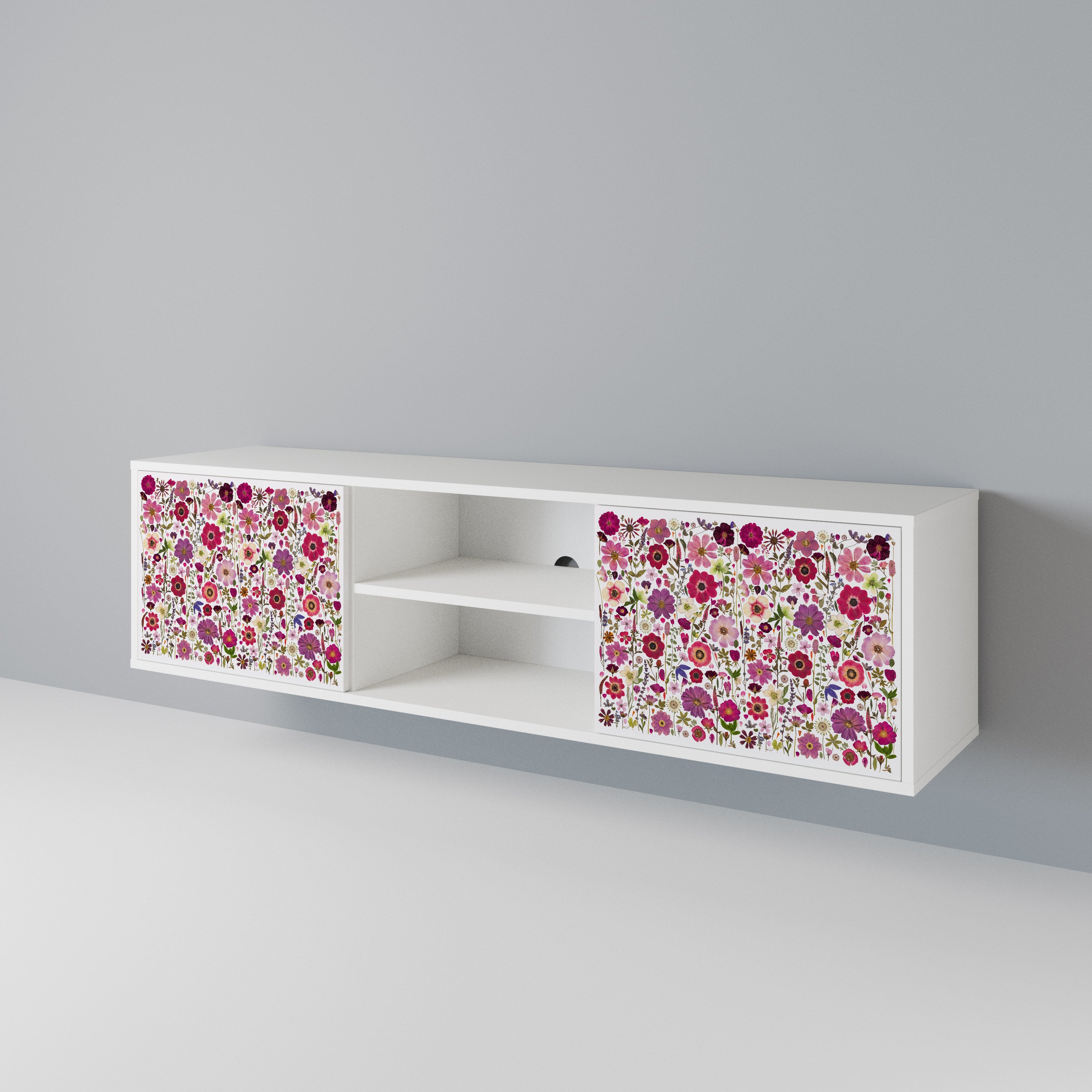 PETAL GARDEN Mueble de TV de 2 Puertas