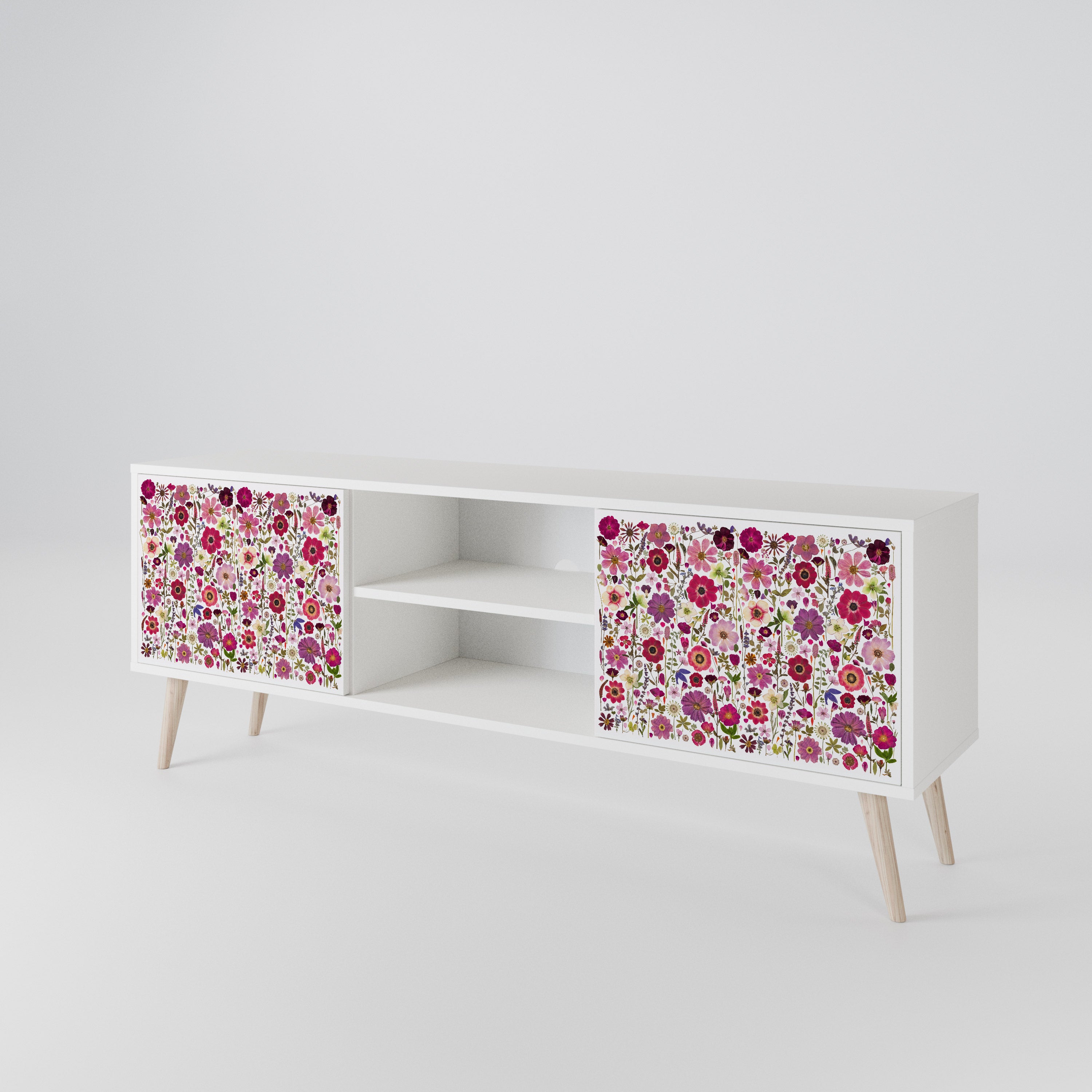 PETAL GARDEN Mueble de TV de 2 Puertas
