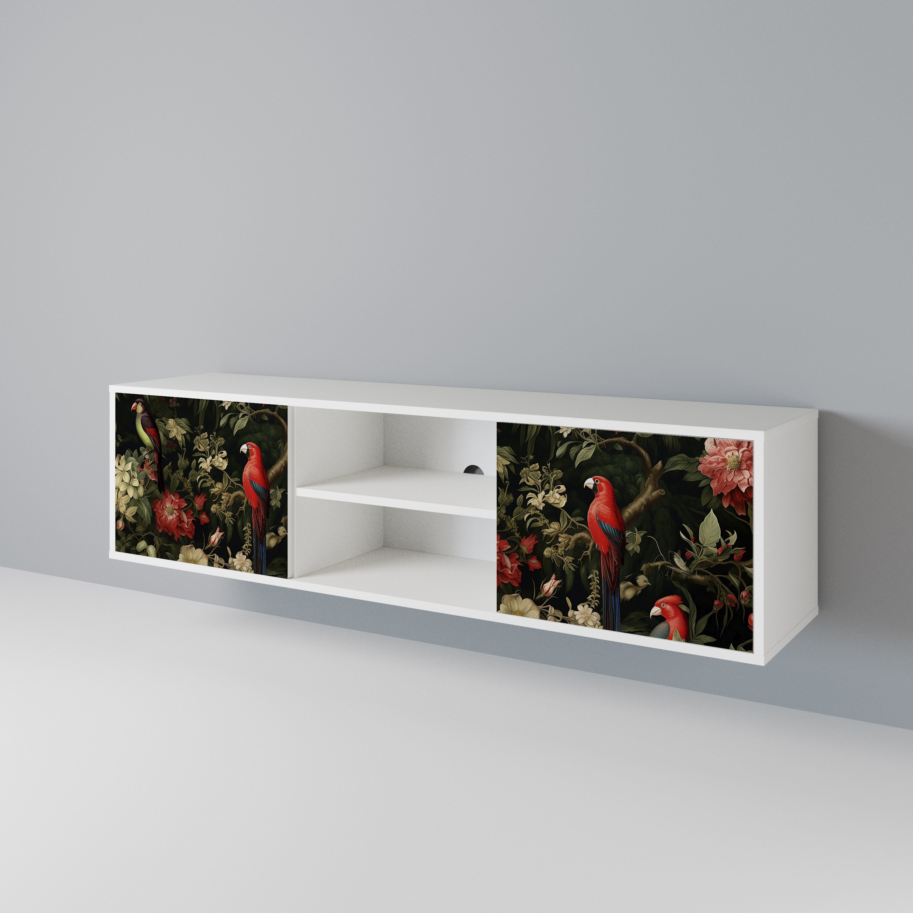 AVIAN GREENERY Mueble de TV de 2 Puertas