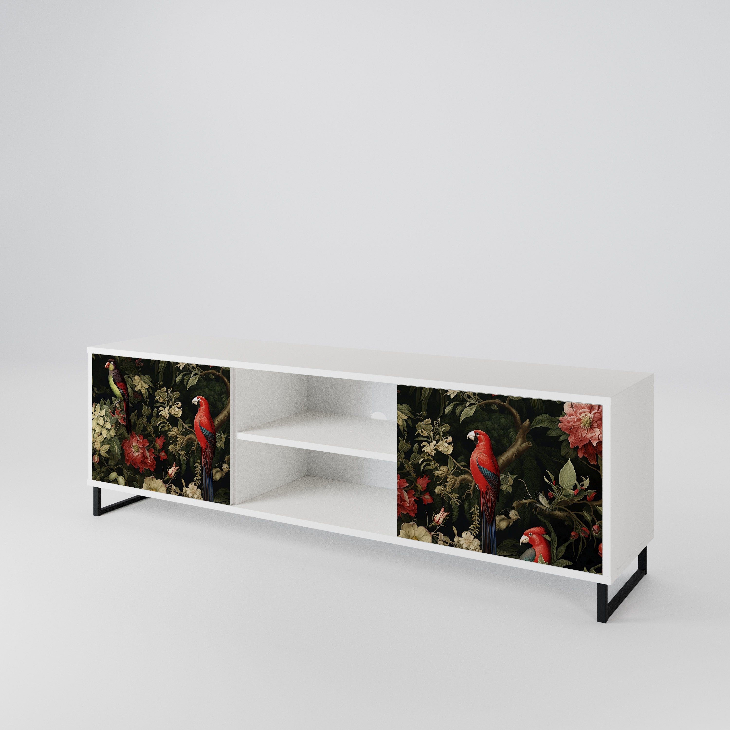 AVIAN GREENERY Mueble de TV de 2 Puertas