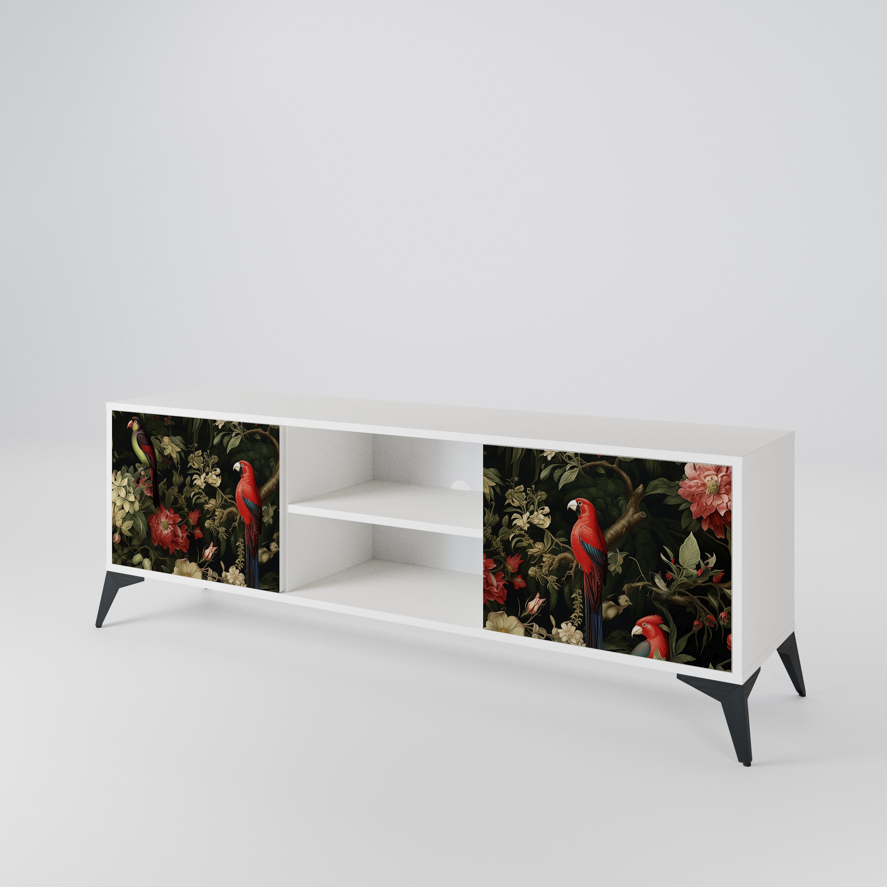 AVIAN GREENERY Mueble de TV de 2 Puertas