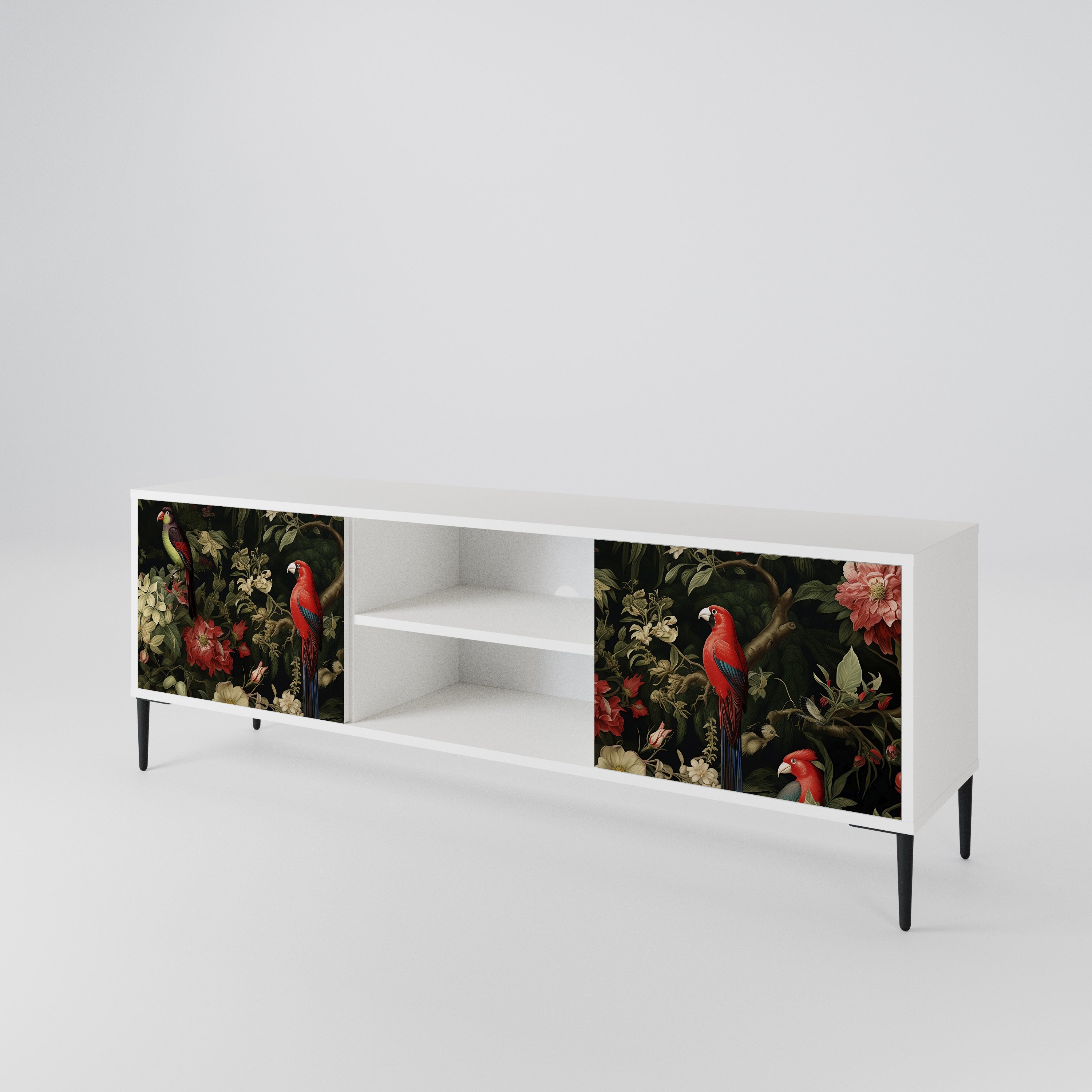 AVIAN GREENERY Mueble de TV de 2 Puertas