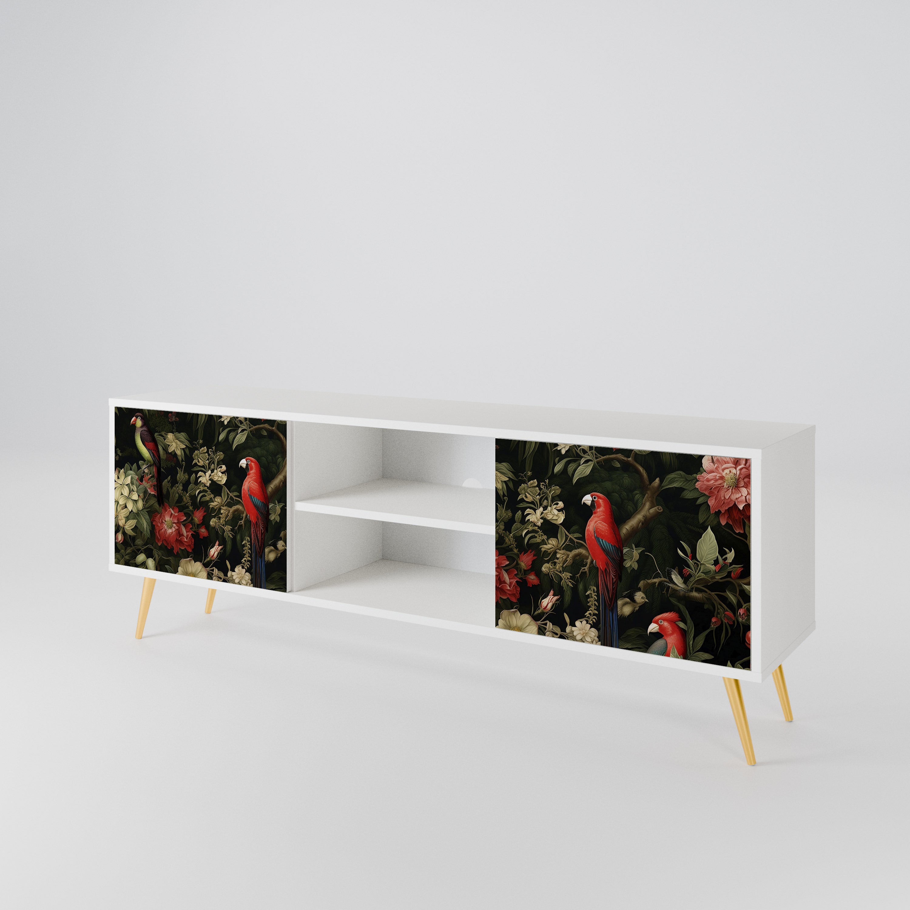 AVIAN GREENERY Mueble de TV de 2 Puertas