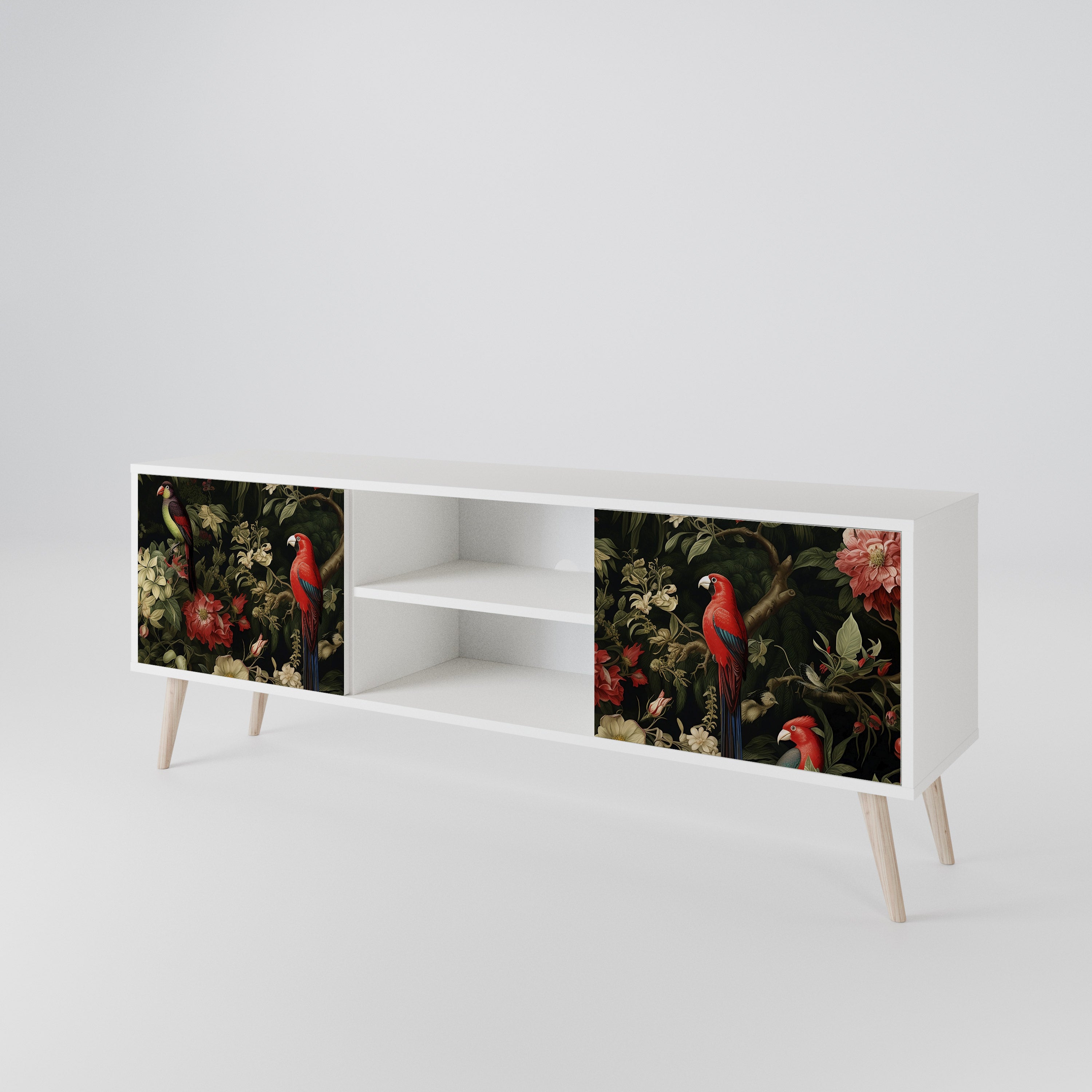 AVIAN GREENERY Mueble de TV de 2 Puertas