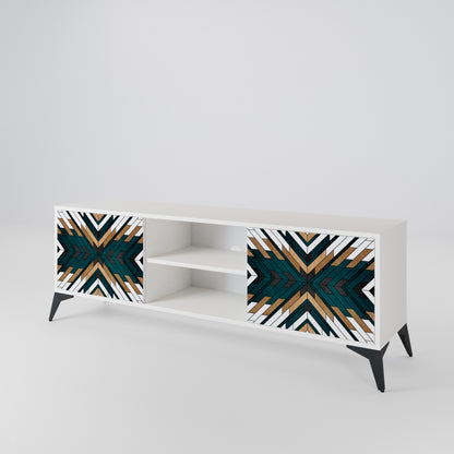 ARTISTIC GEOMETRY Mueble de TV de 2 Puertas